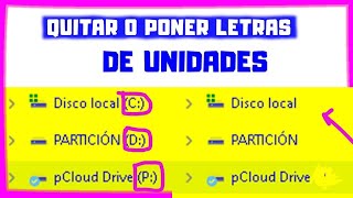 Como quitar o habilitar las letras de los discos duros en Windows [upl. by Mast]