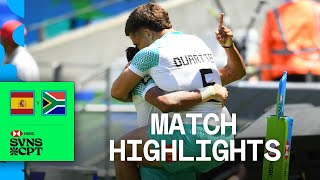 Boks fire into the Final 💥  Spain v South Africa  HSBC SVNS Cape Town 2024  Mens Highlights [upl. by Belsky]