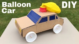 How to Make Amazing Balloon Powered Car  Air Car [upl. by Ecnerolf]