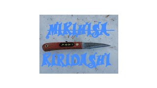 Mikihisa folding Kiridashi knife [upl. by Huntlee]