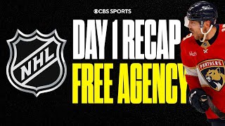 NHL FREE AGENCY DAY 1 RECAP Biggest WINNERS amp LOSERS Panthers RETAIN Reinhart  CBS Sports [upl. by Euphemie787]