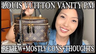 LOUIS VUITTON VANITY PM REVEAL  FULL REVIEW  Pros Cons  Worth It  Prices  Mod Shots  GINALVOE [upl. by Hootman]