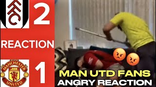 MAN UTD V FULHAM 12 MAN UTD FANS ANGRY REACTION‼️ REACTIONS FROM THE BEARDEDMANCS  PL [upl. by Ajssatsan]