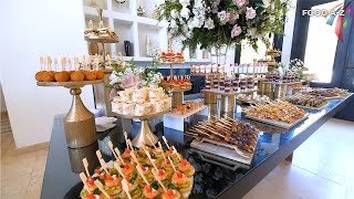 Wedding Appetizer Buffet Table  002  The Best wedding buffet table decorating ideas [upl. by Isiahi]