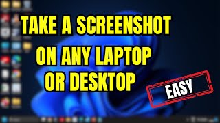 How To Take Screenshot in Laptop ANY LAPTOP OR DESKTOP [upl. by Hoem]