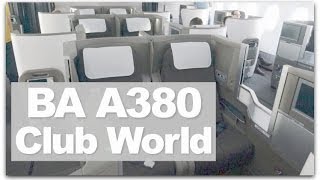 British Airways A380 Business Class  Review of BAs Club World [upl. by Introc]