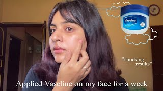 I Applied Vaseline On My Face Everyday For One Week did not expect this [upl. by Ehrlich]