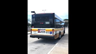 Thebus Honolulu Route 552 Halawa HtsHalawa Aloha Stad Skyline Stn Gillig Low Floor 29 Ft Bus 034 [upl. by Atteloj]