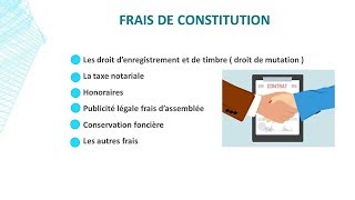 comptabilité des société parti 2 Frais de constitution [upl. by Anihta]