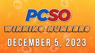 P196M Jackpot Ultra Lotto 658 2D 3D 6D Lotto 642 and Super Lotto 649  December 5 2023 [upl. by Aranat]