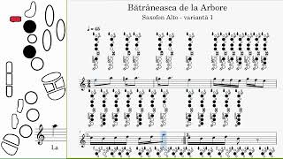 Batraneasca de la Arbore Sax ALTO [upl. by Oneida]