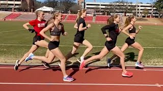 Workout Wednesday Katelyn Tuohy amp NC State 5x800 2x400200200 [upl. by Rovit155]