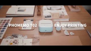 Phomemo T02 Mini Portable Thermal Printer丨Introduction of Phomemo Mini Printer T02 [upl. by Amliv112]