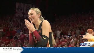 Husker Volleyball Batenhorst returns Huskers sweep USC Highlights amp Reaction [upl. by Maddis]