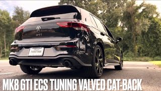 Mk8 GTI ecstuning Valved catback exhaust [upl. by Ferdie609]