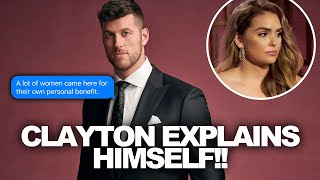 Bachelor Clayton Explains On Almost Famous Podcast Why He Thought Susie Wasnt There For Him [upl. by Nemra]