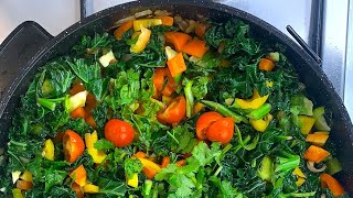 Best Kale Recipe  Healthy Kale Stir Fry  How To Cook Kale Like a Pro [upl. by Takakura]