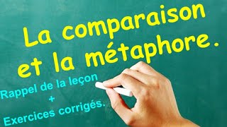 Comparaison et métaphorerappel de leçonexercices corrigés [upl. by Shurlock]