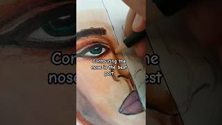 Realism vs Cartoon  PART 1  shorts art fyp artist drawing realism [upl. by Burbank]