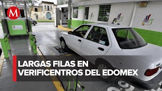 Caos en verificentros de Edomex ante escasez de hologramas [upl. by Donoghue]