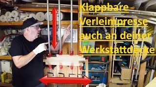 261 Klappbare Leimpresse gaaaanz einfach amp simpel diy woodworking woodwork fender Presse [upl. by Ardyce]