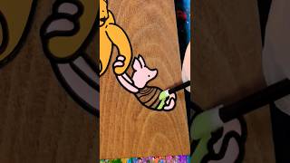 🥰So satisfying😍 Winnie the Pooh asmr art winniethepooh satisfying relaxing painting [upl. by Atirehs]