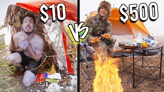 10 VS 500 MOUNTAIN CAMPSITES Budget Challenge [upl. by Gardas]