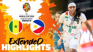 Senegal 🇸🇳 vs Philippines 🇵🇭  Highlights  FIBAWWC 2026 PreQualifying Tournament [upl. by Arykahs811]