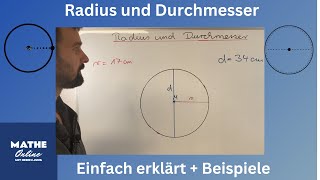 Radius und Durchmesser  einfach erklärt [upl. by Hak261]