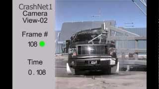 Ford F150 Supercab  2011  Pole Crash Test  High Speed Camera  NHTSA Full Length Test in HD [upl. by Callas852]