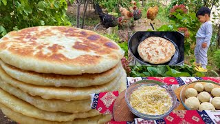 I made a very practical khachapuri with my grandson for the guests over the weekend [upl. by Tobi834]