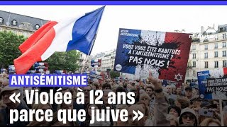 Viol à Courbevoie  Des centaines de personnes manifestent à Paris contre les actes antisémites [upl. by Fernandez617]