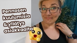 Vlogi 282024 Pennosen kuulumisia ja yllätyslahja asiakkaalta taskuamatsooni [upl. by Aiselad]