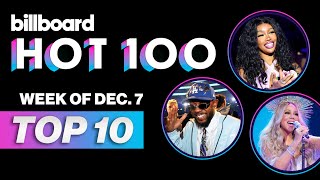 Billboard Hot 100 Top 10 Countdown For December 7 2024  Billboard News [upl. by Sunda88]