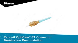 Panduit OptiCam® ST Connector Termination Demonstation [upl. by Doroteya]