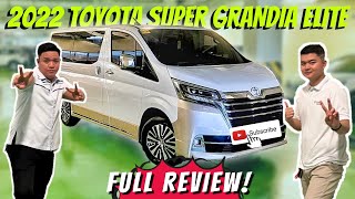 2022 TOYOTA HIACE SUPER GRANDIA ELITE  FULL REVIEW  LAKAS MAKA SOSYAL  Louie Castro TV [upl. by Madelle]