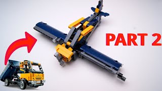 Sports Plane Lego 42147 Dump Truck alternate  How To Build Instruction 22 [upl. by Eceer]