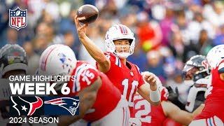 Houston Texans vs New England Patriots  2024 Week 6 Game Highlights [upl. by Sirrom]