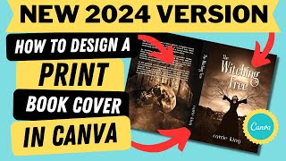 How To Design A PRINT Book Cover In Canva  StepByStep Tutorial For Beginners  Amazon KDP [upl. by Alletniuq]