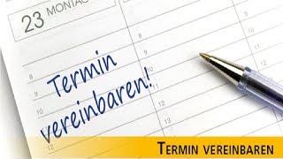 Einen Termin vereinbaren  How to make an appointment [upl. by Karlin361]