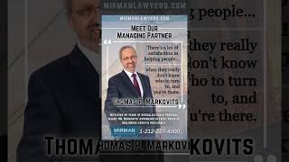 ✨ Meet Our Managing Partner Thomas P Markovits 👋 🙋‍♂️ nyc lawyer personalinjurylawyer [upl. by Bax322]