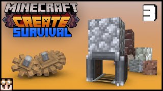 Using Blocks to Destroy Blocks  Minecraft Create Mod [upl. by Gnud638]