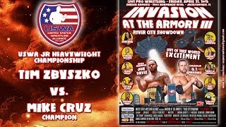 Tim Zbyszko vs Mike Cruz c USWA Invasion at the Armory 3 [upl. by Snehpets942]