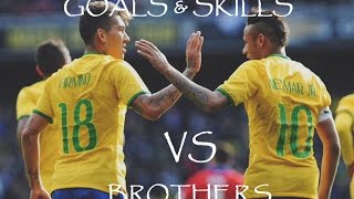 Roberto Firmino Vs Neymar  Brazilian Brothers  Skills And Goals [upl. by Jd]