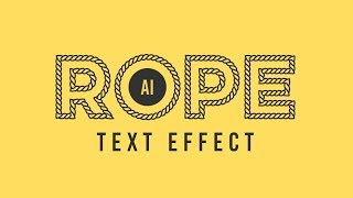 How to Transform TEXT into ROPE in Illustrator [upl. by Georgie]