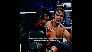 Roman Reigns VS Dean Ambrose An Unexpected Twist Match At Survivor Series🫨 fullmatch wwe shorts [upl. by Iru]