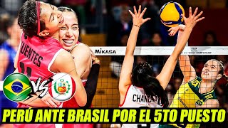 PERÚ vs BRASIL🔴 EN VIVO por el 5to puesto del Mundial de Vóley Sub 17 en el Coliseo Dibós  REACCIÓN [upl. by Wang]