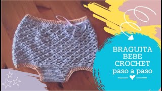 ¡Aprende a Hacer un Braguita Cubrepañal a Crochet en POCOS PASOS ZURDO [upl. by Junna]