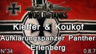 World of Tanks  087  Aufklärungspanzer Panther  Erlenberg  Replay commenté FR 1080p [upl. by Eisac]