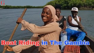 Boat Ride Halahin Bolong in Kartong to Casamance  Gambia to Senegal [upl. by Ntisuj]